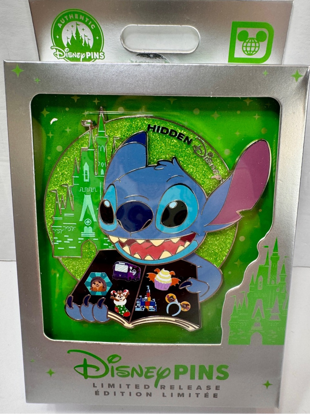 NWT Walt Disney World (WDW) Stitch Hidden Disney Mini Jumbo Pin.